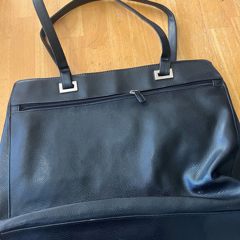 Coldwater Creek Black Shoulder Leather Bag